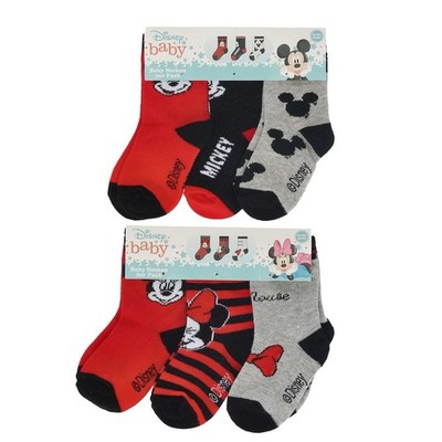 Baby Socken 6 Paar (2x 3 Paar) Original Disney Strümpfe Gr 62 / 68
