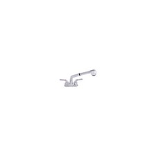LDR 012 52445CP Laundry Faucet, Pullout Spout, 2 Handles, Chrome, 4 In.