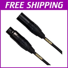 Gold XLR Quad Conductor Cable 2ft - Pro Audio Noise-Free