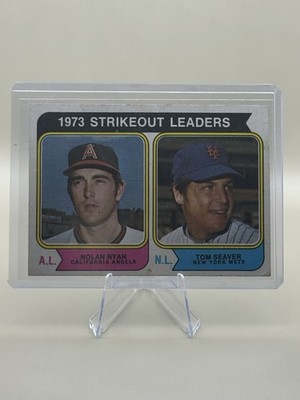 Topps 1974 Nolan Ryan Tom Seaver #207 Strikeout Leaders Baseball Card