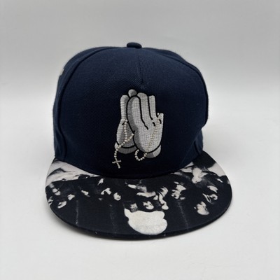 Cayler & Sons Break Bread Snapback Hat Cap Blue Praying Hands Last Supper Rare