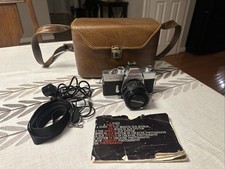 MINT Minolta SRT 201 35mm Film Camera w/ Manual, New Battery, Hard Case WORKS 