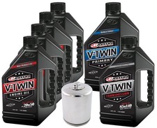 Complete Engine Oil Change Kit V-Twin 20W50 F...