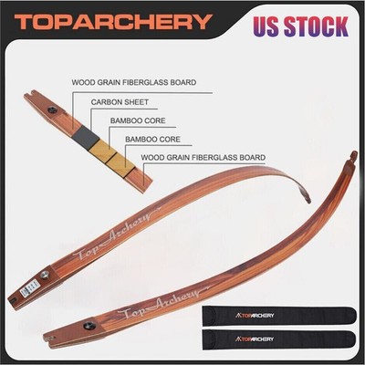 ILF Limbs Carbon+Bamboo Core+Fiberglass Limbs for H19''-62'' / H17''-60'' ILF Bow