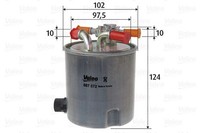 Valeo Kraftstofffilter 587572 FüR Dacia Renault Suzuki