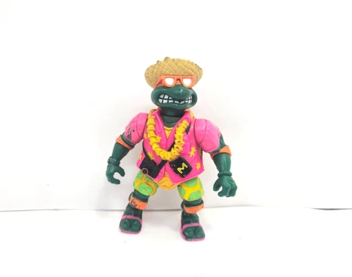 Vintage 1992 Teenage Mutant Ninja Turtles TMNT Hawaiian Beachcombin’ Mike Figure