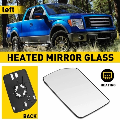 Driver Left Side Power Mirror Glass Fit For 04-10 Ford F150 F-150 Mark LT Pickup