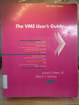 #ad The VMS Users Guide Vax Users Series James F. Peters Vintage Textbook $25.50