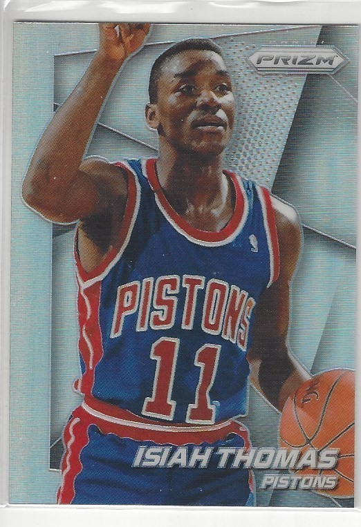 2014-15 Panini Prizm #162 Isiah Thomas Silver Prizm Detroit Pistons HOF