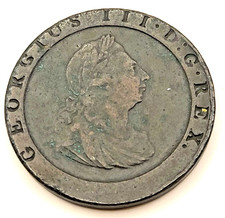 1797 George III Cartwheel Penny - Large Soho Mint Copper Coin - 27.62g