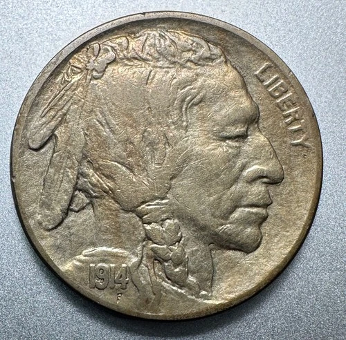 1914  BUFFALO NICKEL  AU   BETTER DATE #1796