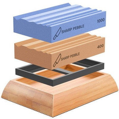 Sharp Pebble Sharpening Stones for Wood Carving Tools-Two Whetstones Grit 400...