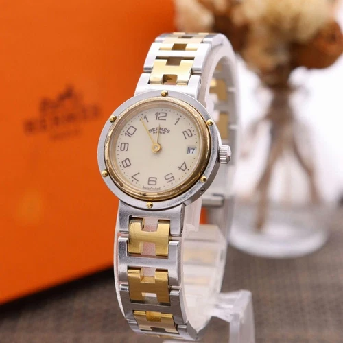 HERMÈS Véritable HERMES Clipper Fonctionne Bien Combi Populaire Modèle Travail État