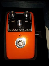 Tru-Fi Colordriver Colorsound Power Boost Overdrive Pedal with wood box