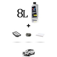 Hoffcar Set Service 3 Filter Und 8L ÖL FüR Hyundai Ix35 2.0 4Wd 116Kw Von 201