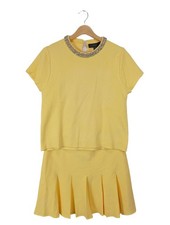 ZARA Tailleur Dames Costume T EU 40 jaune primevère élégant
