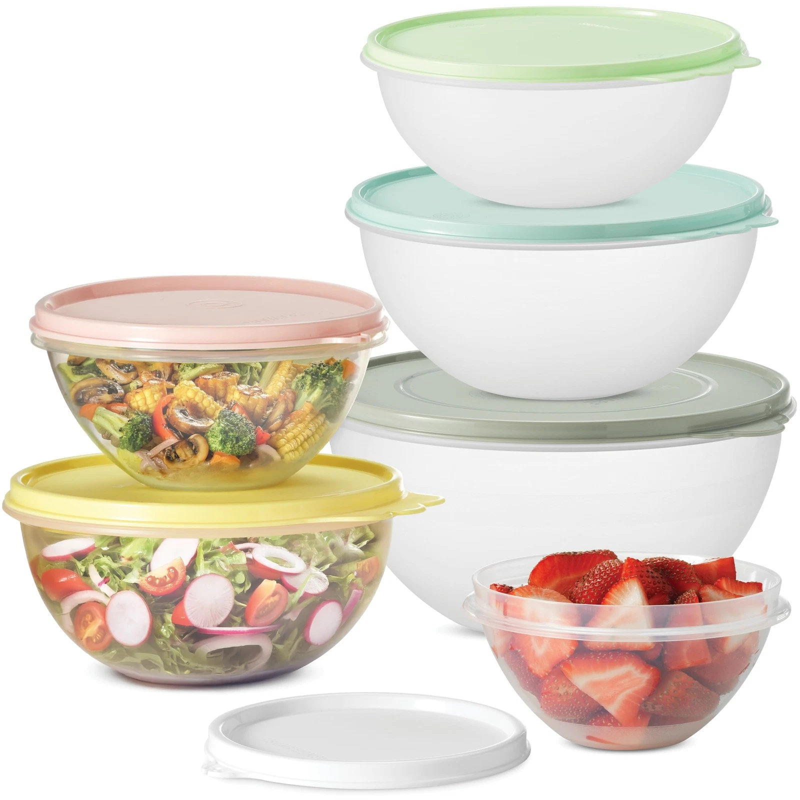 Food Storage Containers with Lids – 6Pcs Mixing Bowls with Lids Set – Leakpro...