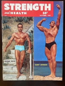 Strength & Health October 1955 Roger Servin & Harry Johnson