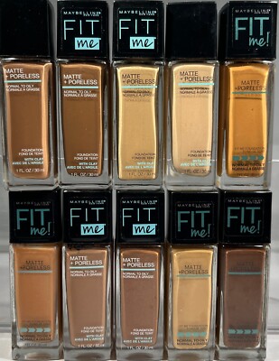 Maybelline Matte+Poreless Fit Me Foundation Normal to Oily, 1 oz. - CHOOSE SHADE
