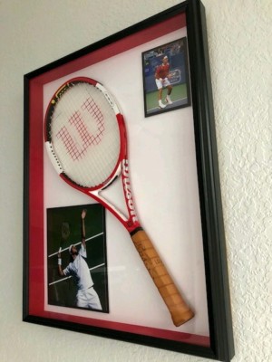 COA Authentic WILSON (K) SIX ONE TOUR ROGER FEDERER SIGNED TENNIS