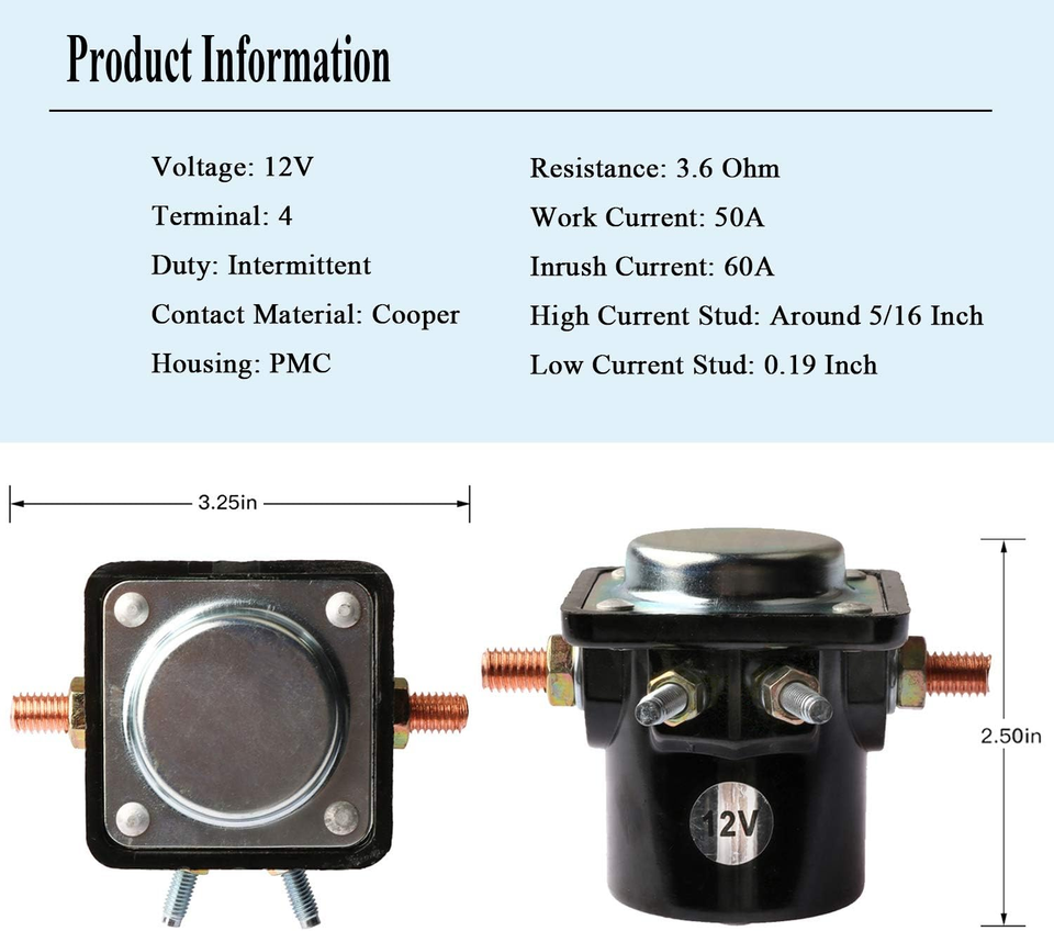 Starter Solenoid Fit for OMC Marine Johnson Evinrude Outboard 383622