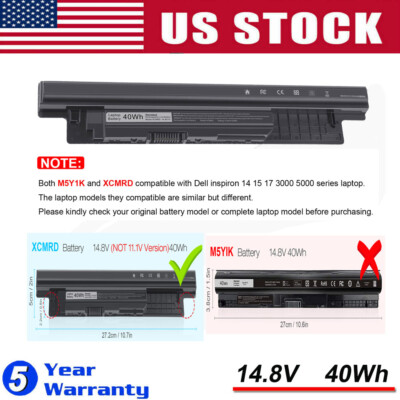 XCMRD 40Wh Battery For Dell Inspiron 15 3000 Series 3531 3537 3541 3542 3543 PC