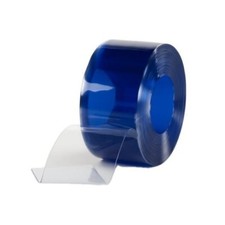 PVC Streifen Streifenvorhang Lamellen Meterware Stärke 2mm Transparent 10cm