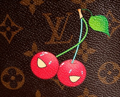 Louis Vuitton Cerises Monogram Wallet Zippy Organizer Murakami