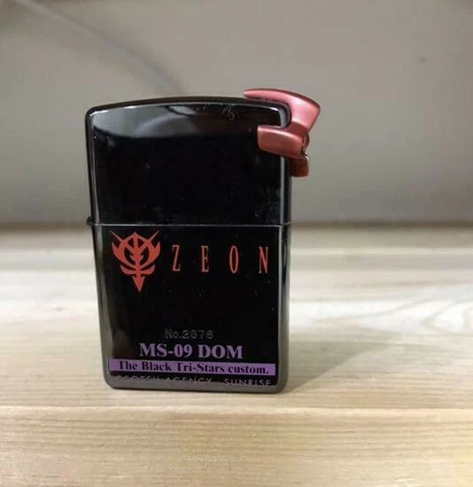 Zippo Lighter Mobile Suit Gundam Zeon Black Tri Stars Custom MS-09 DOM Limited