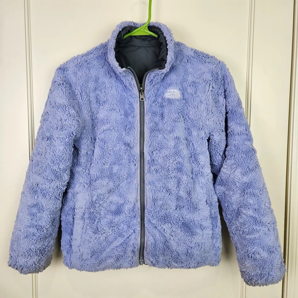 Chaqueta The North Face Reversible Mossbud Swirl Gris Púrpura Niña Talla: M 10/12 Foto 3 de 4