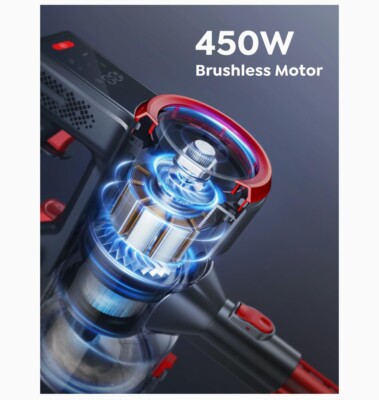 BUTURE JR700 コードレス掃除機 レッド 説明書付き 生活家電 Buture JR700 Red Wireless Stick Vacuum Cleaner