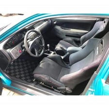 P2m For Honda Civic Eg Ej Eh 93-95 Hatch Race Front Floor Carpet Mats Checkered P2m For Honda Civic Eg Ej Eh 93-95 Hatch Race Front Floor Carpet Mats Checkered