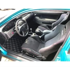 P2M for Honda Civic EG EJ EH 93-95 Hatch Race Front Floor Carpet Mats Checkered