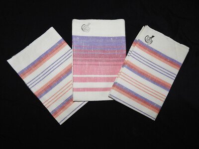 RETRO!NEW!Vtg ''Central'' kitchen tea towels Lot Küchenhandtuch Geschirrtuch-3Stk-