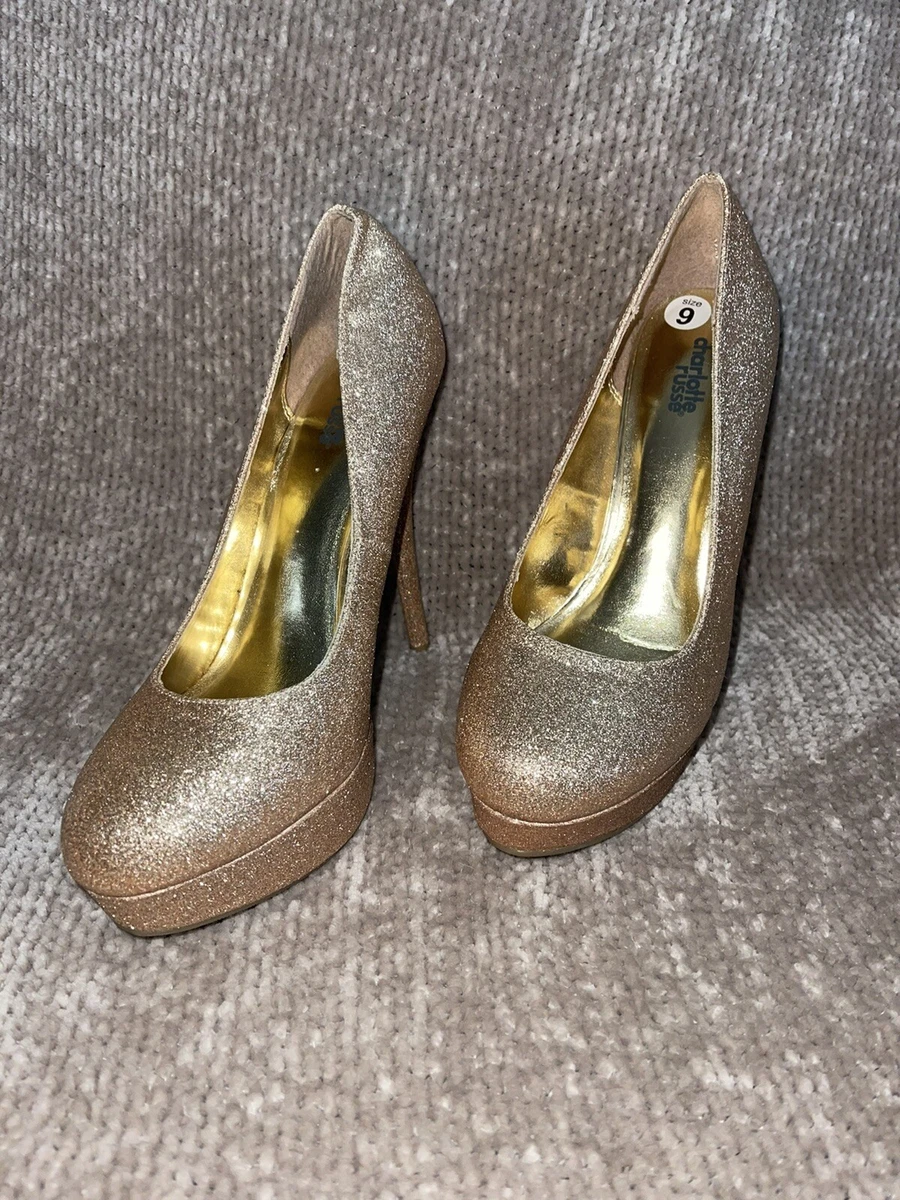 Charlotte russe gold best sale shoes