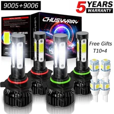 9005 9006 LED Headlight Conversion Combo Bulbs Kit For GMC K1500 K2500 Suburban