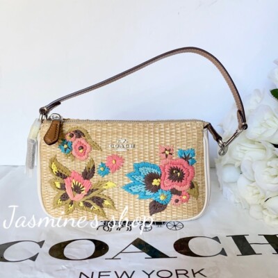 NWT Coach Nolita 19 With Floral Embroidery CJ724 $350