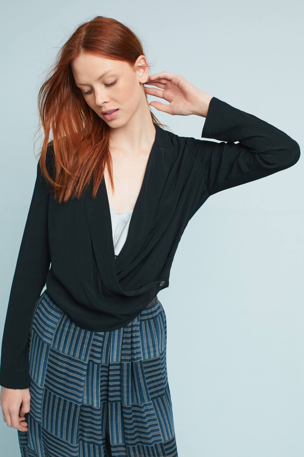 Anthropologie Ett Twa Black Buttoned 
