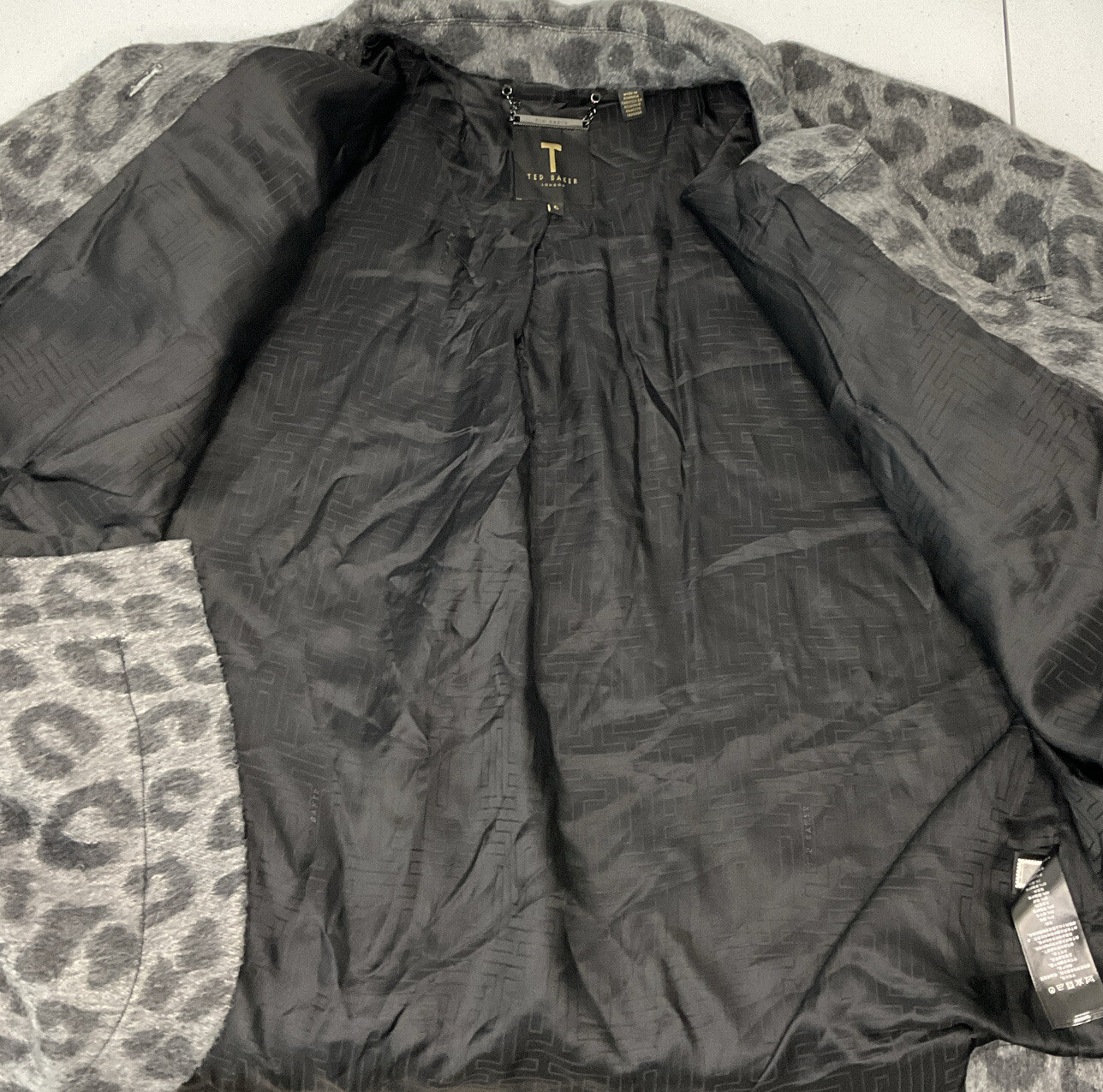 Ted Baker Jacket Shacket Ebrill Oversized Animal … - image 7