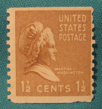 1  1/2c Martha Washington-MNH Coil Single-Scott #840-Presidential Series-1939