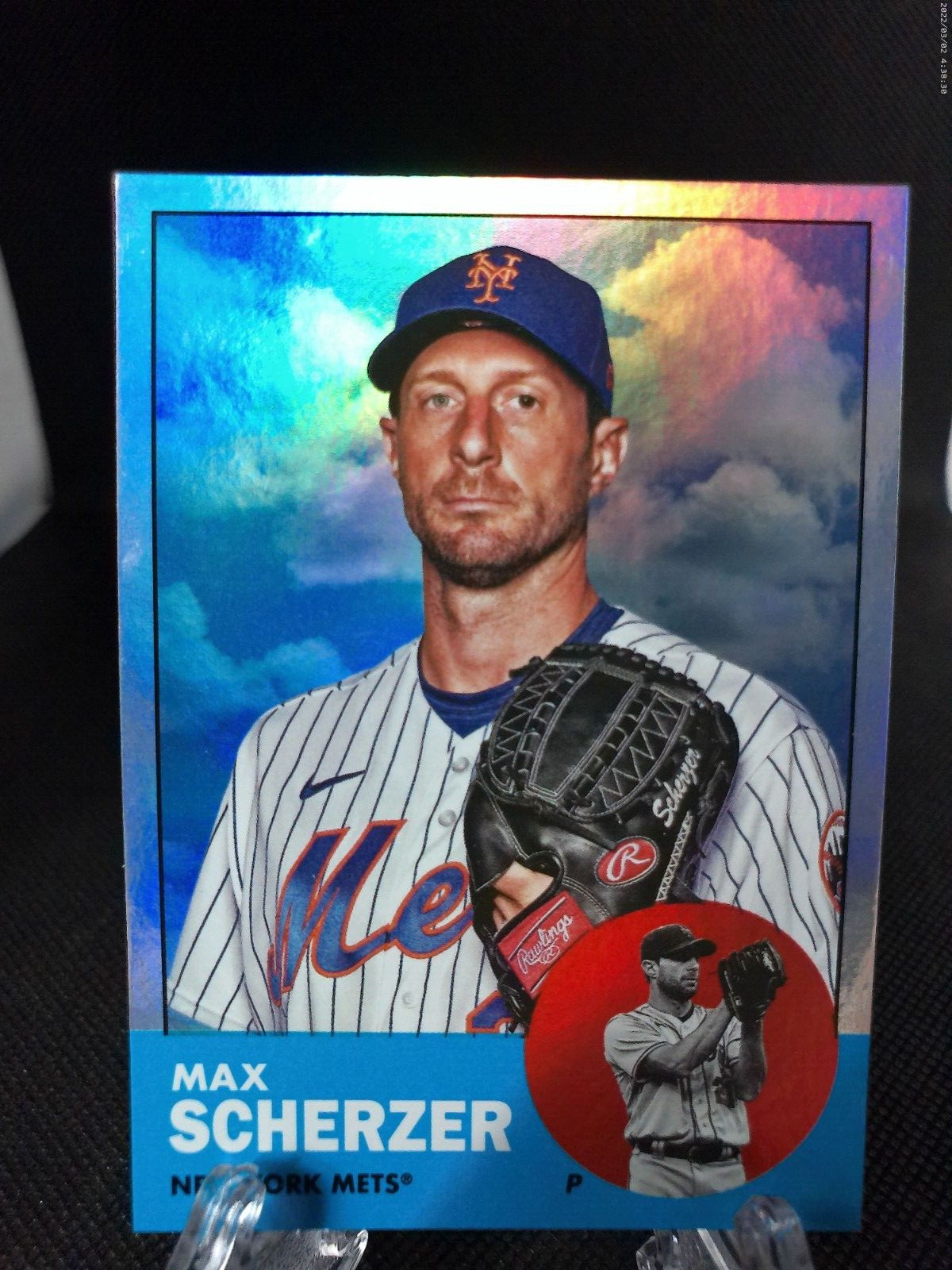2022 topps archives MAX SCHERZER #37 silver foil parallel #'d /199 SP mets