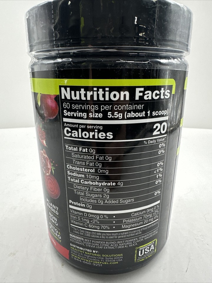 Nature Fuel Power Beets Circulation Superfood Juice Powder 60