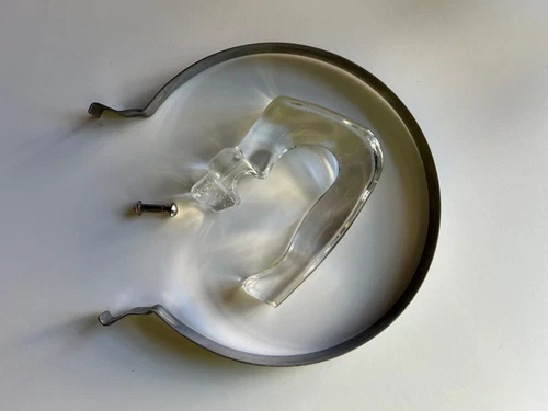 Vintage Pyrex 7754 Flameware Coffee Pot Replacemnt Glass Handle & Stainless Band