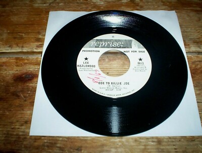 LEE HAZLEWOOD REPRISE PROMO 45 ( ODE TO BILLIE JOE / CHARLIE BILL NELSON ) VG+