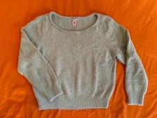 Women’s Victoria Secret Faux Winter Angora Sweater Size M Light Mint Green