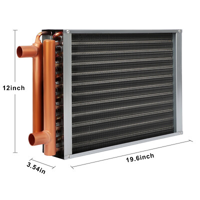 #ad 12x15 Water to Air Heat Exchanger Hot Water Coil Outdoor Wood Furnace Economical $119.99