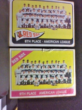 1965 & 1966 Topps Boston Red Sox Team Cards VG/EX