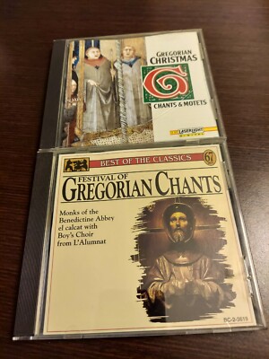 Gregorian Chanting Music, Lot Of 2 CD's