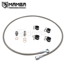 MAMBA 00~05 VW AUDI A4 Passat 1.8T K03 K04 Longitudinal Turbo Oil Feed Line kit