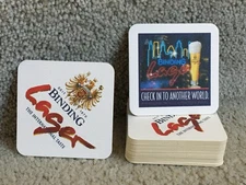20 Beer Coasters German Binding Beer Check Into Another World Variation #1 G502